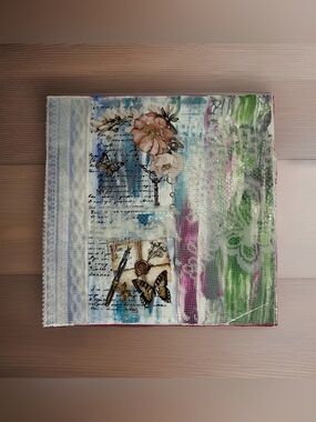 Original Abstract Painting 12 X 12 Canvas Acrylic Titled A Touch Of Whimsy